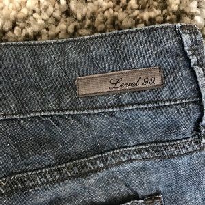 Level 99 Anthropologie chambray shorts